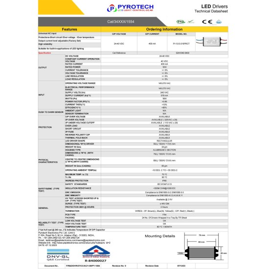 18W Constant Current LED Driver
